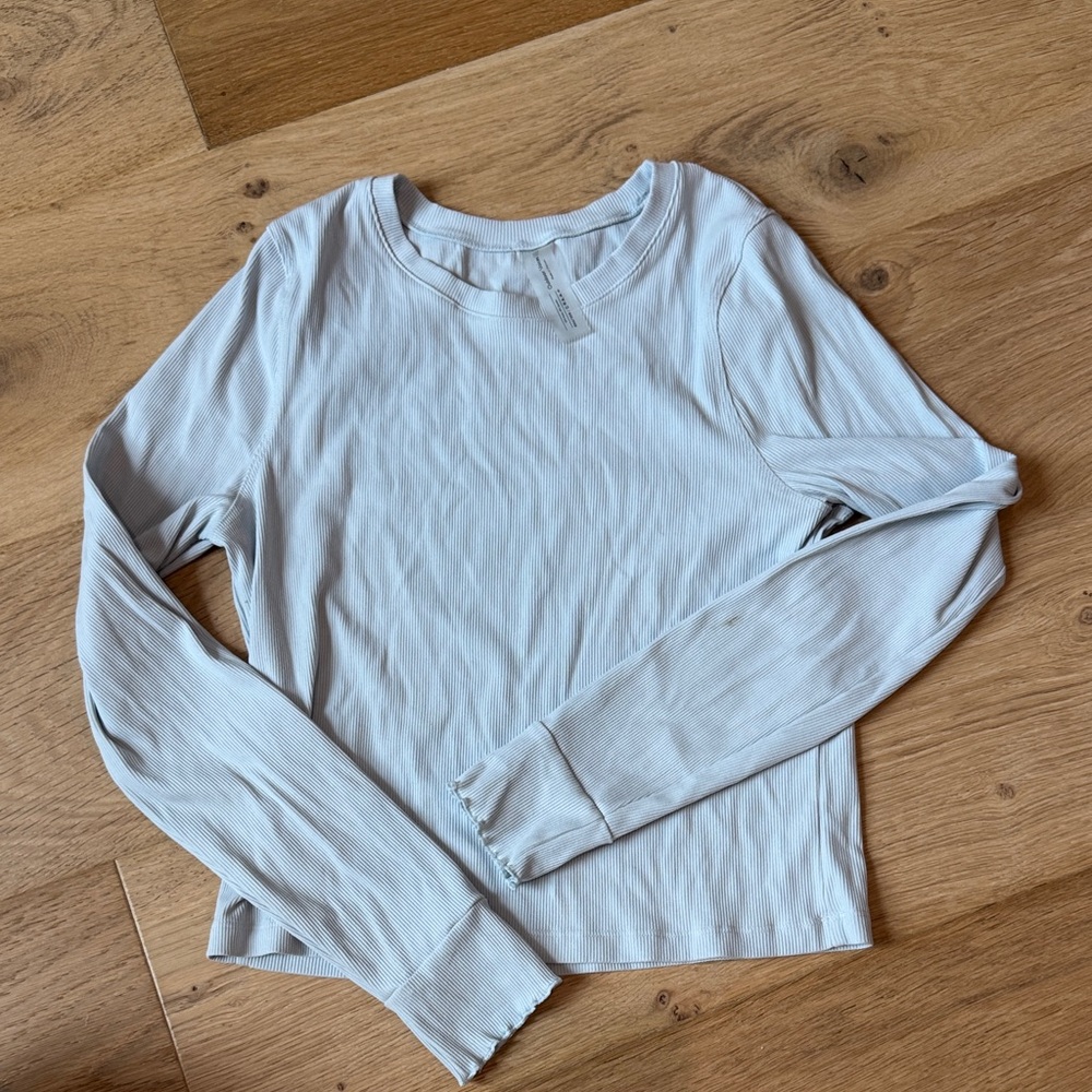 Outdoor Voices bay blue long sleeve top